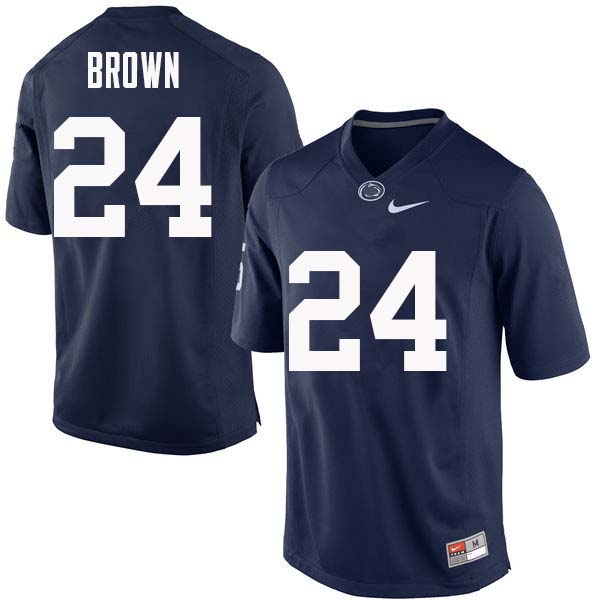 Men #24 D.J. Brown Penn State Nittany Lions College Football Jerseys Sale-Navy - Click Image to Close